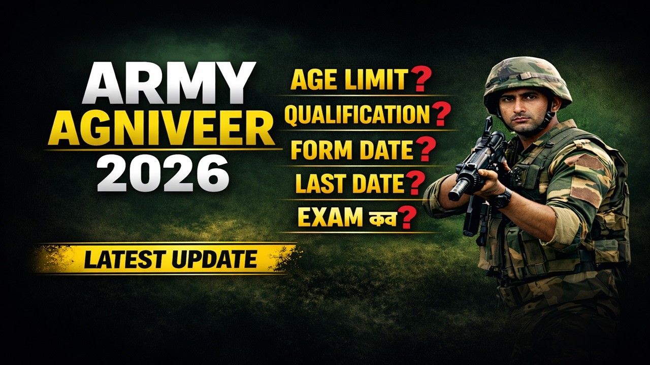 Agniveer Army Bharti 2026 Latest Update| Agniveer Army Notification Update | Army Bharti Online Form
