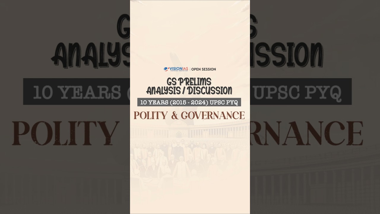10 YEARS&rsquo; UPSC PYQ TREND ANALYSIS | GS PRELIMS (2015-2024) | POLITY & GOVERNANCE