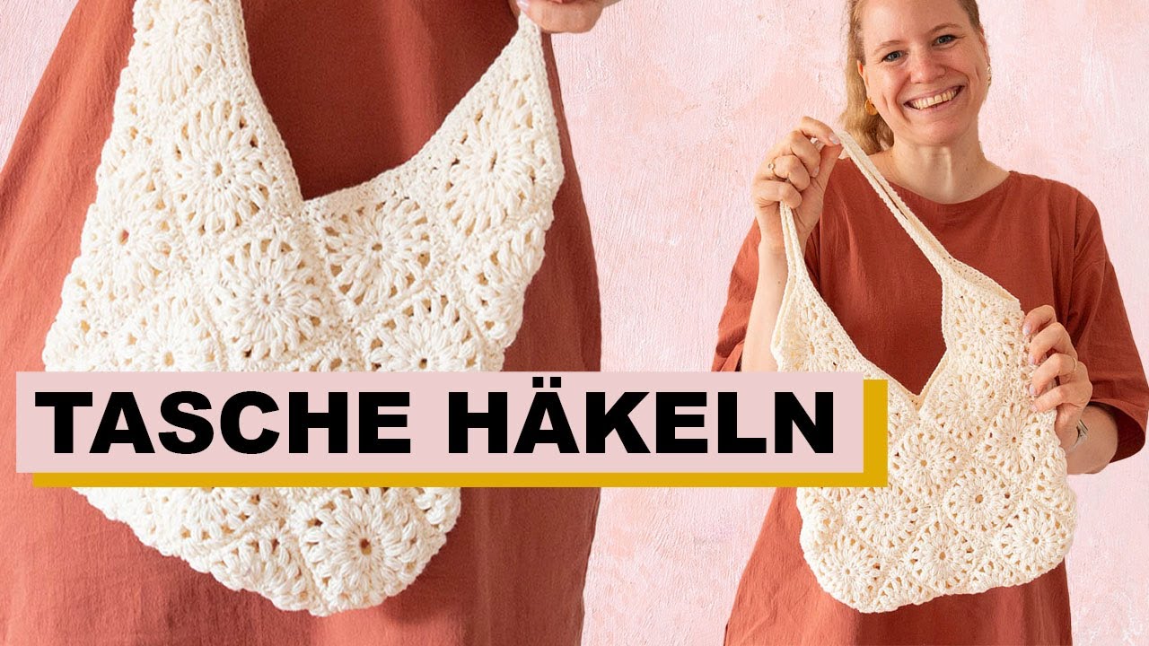 Tasche häkeln aus Granny Squares - gratis Anleitung