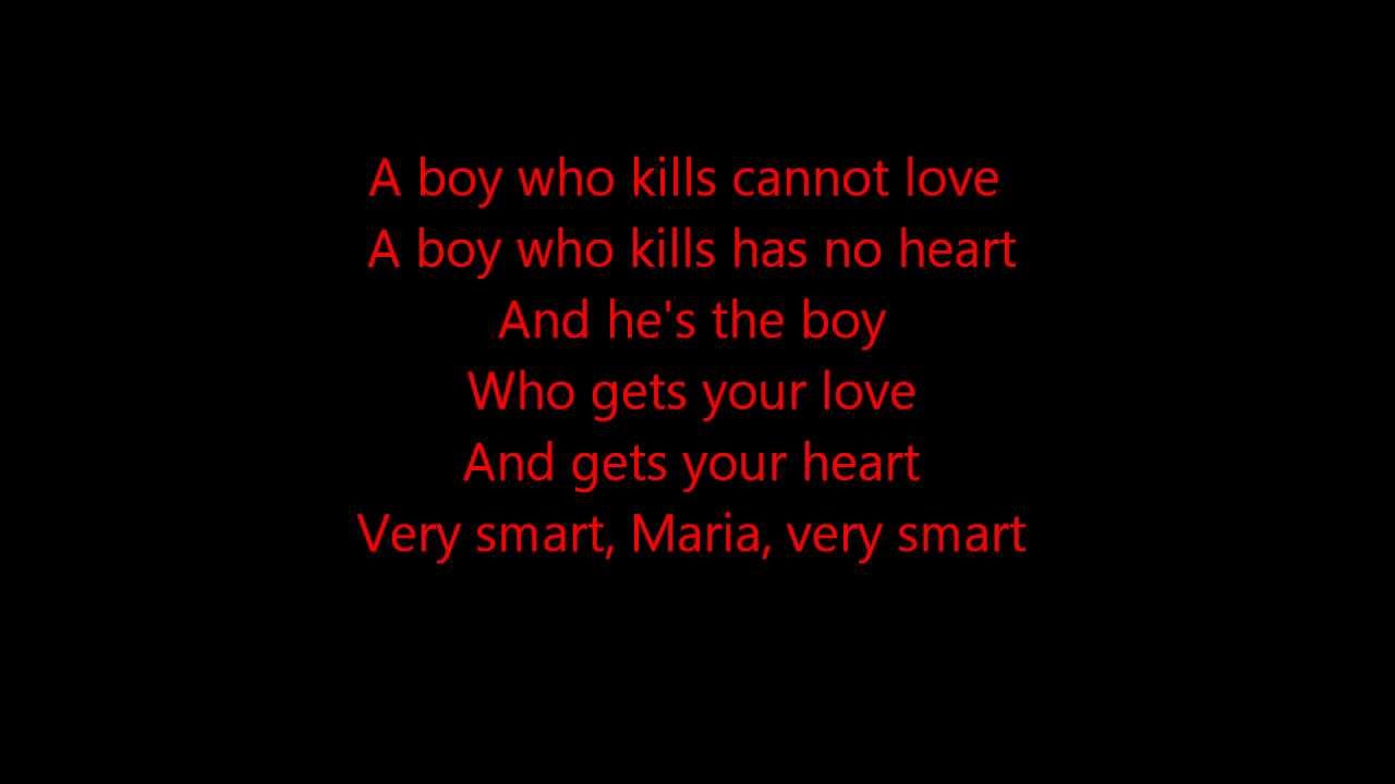 Glee - A Boy Like That (West Side Story) - Lyrics