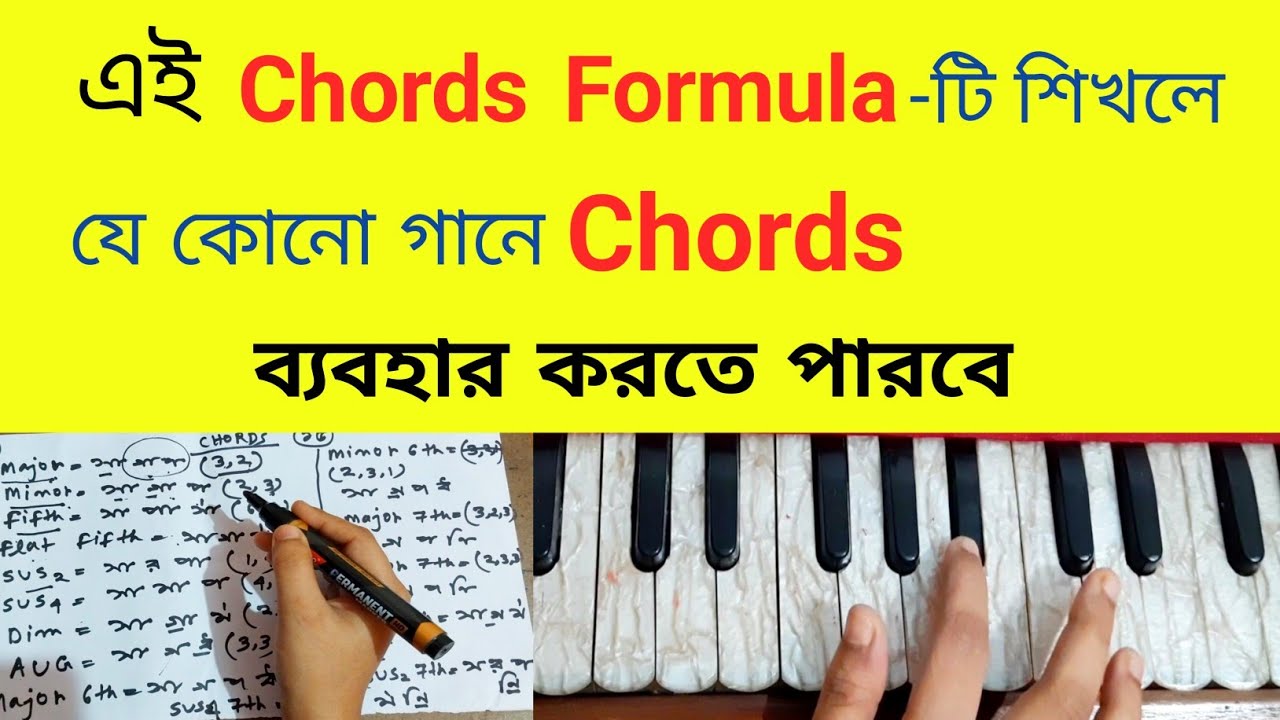 যে কোনো গানে Chords ব্যবহার করবে কিভাবে ?| Chords Formula | Sur Sikkha