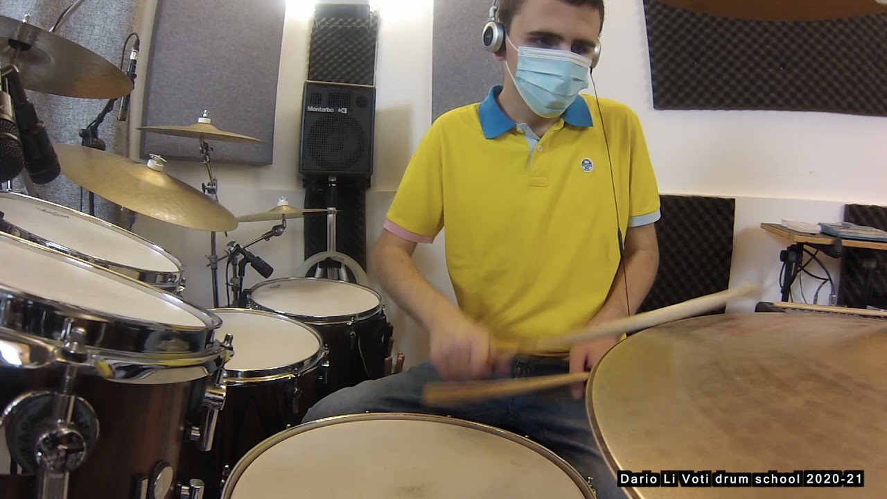 Fausto Titone plays Certe notti (drum cover) - Dario Li Voti Drum School 20-21