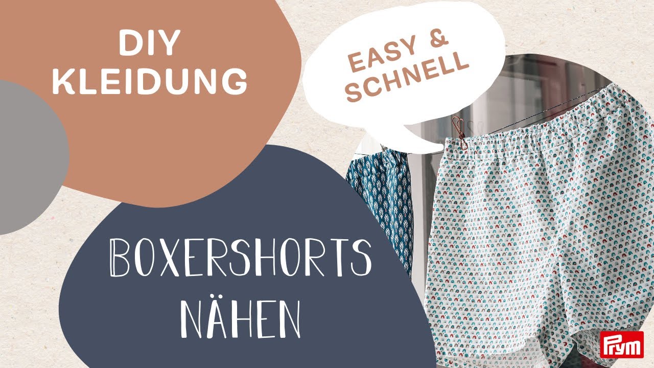 Herren-Boxershorts nähen - Das perfekte Männergeschenk | Swantje von YesHoney x Prym