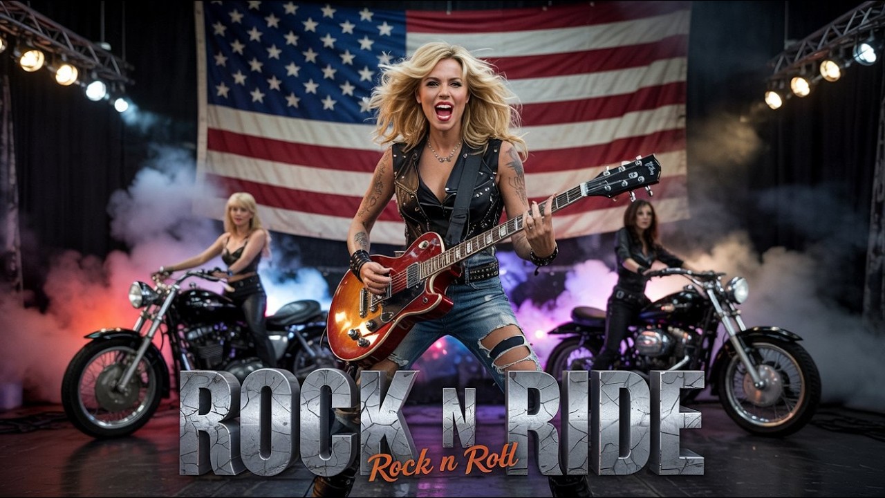 Best Music Rock N Roll 🎸 Rock N Ride 🔥 Steel Horses 🇺🇸 Rock N Roll Music for Free Riders