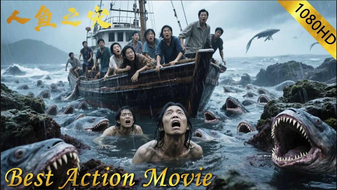 The expedition team accidentally entered the deadly waters and was attacked by a strange mermaid #4k