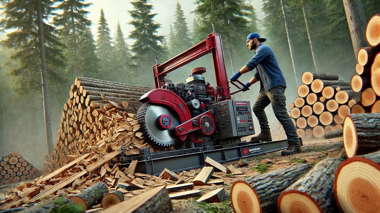 Fastest Firewood Processors You&rsquo;ll Ever See | Chainsaw Machine Compilation  #forestrytech