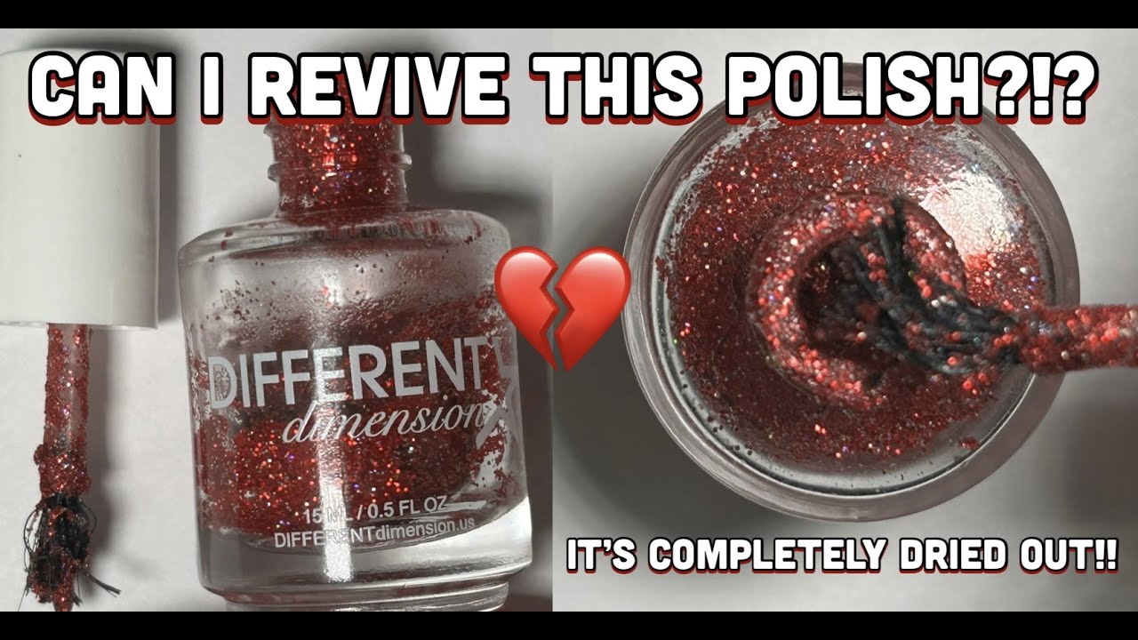 CAN I SAVE THIS NAIL POLISH ?!? 💔 | Its complete dried out!