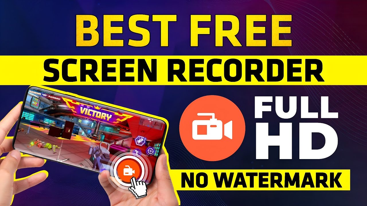 Best Free Screen Recorder App For Android 2024 | No Watermark | No Ads | Full HD 60 Fps Recording 🔥