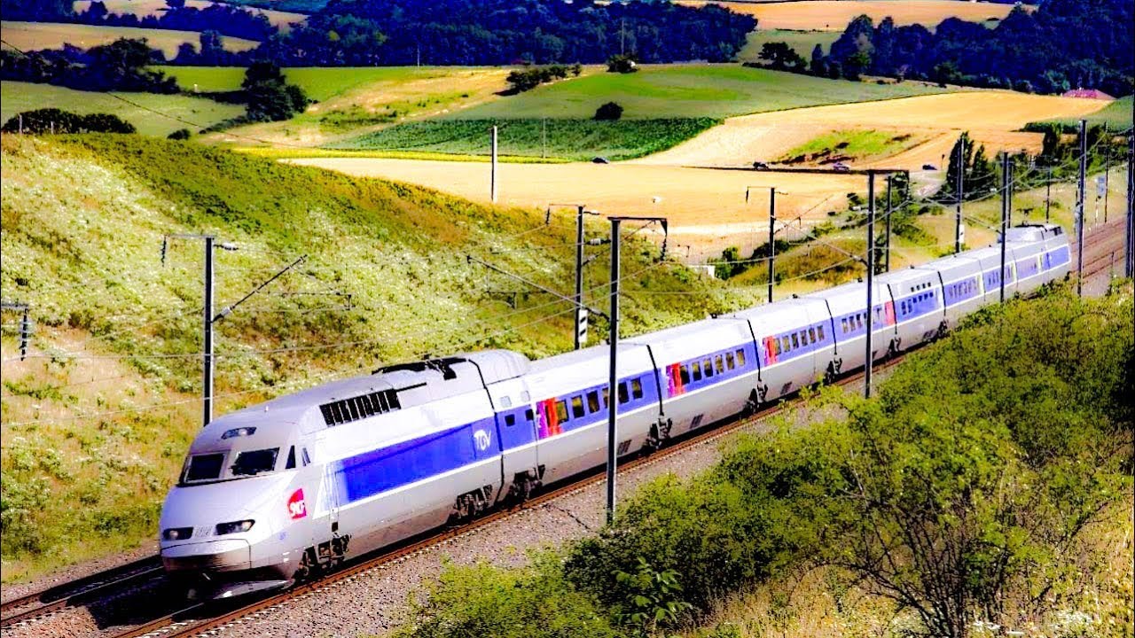 Taking the Train From Dijon To Lyon, France