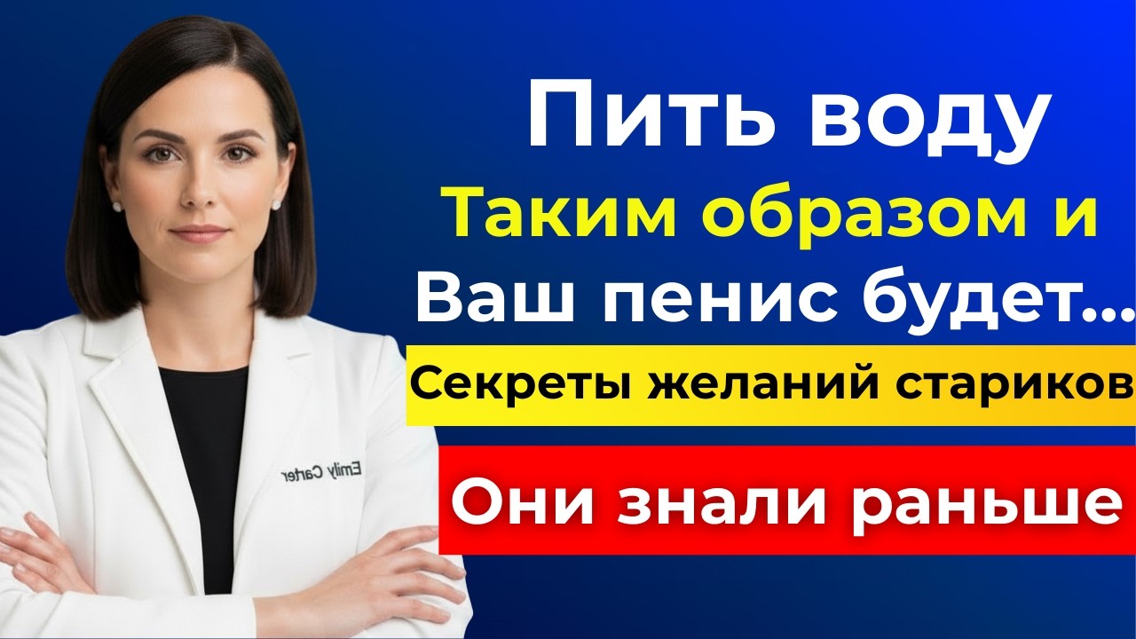 Пейте эту воду для улучшения эрекции – секреты, о которых пожилые мужчины не знали