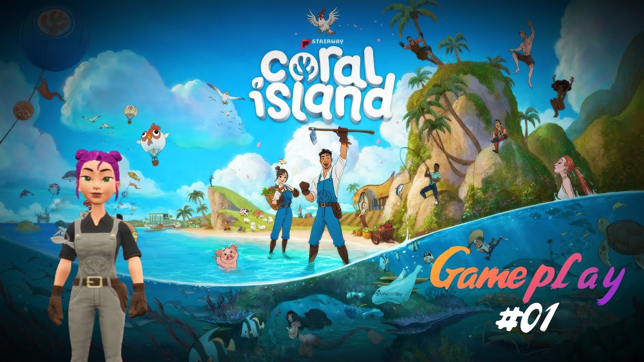🔴 Live - Fazenda Feliz O Início! #01 | Coral Island