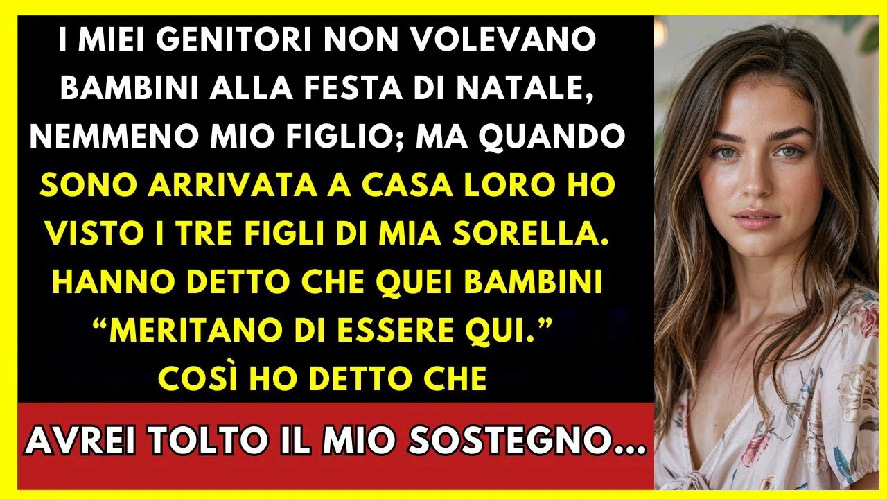 I Miei Vietarono I Bambini Alla Festa Di Natale — Ma I 3 Di Mia Sorella Erano Lì