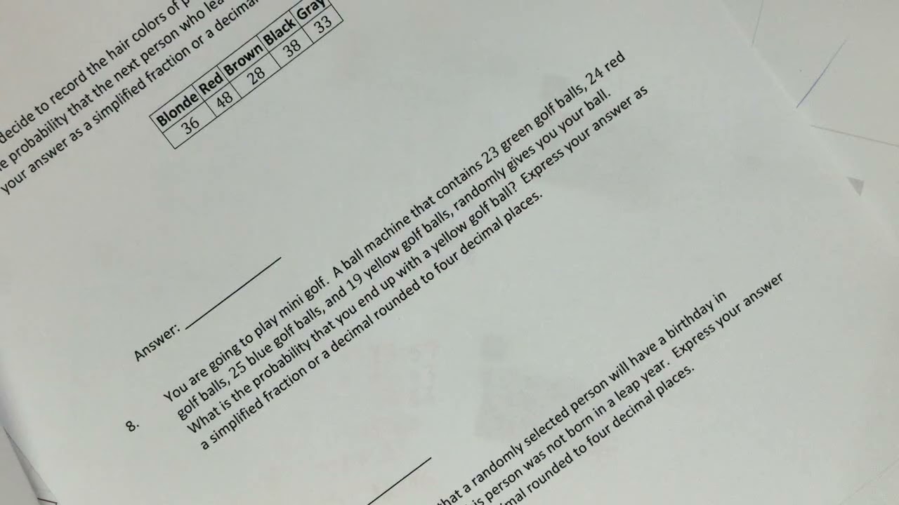 4.1 Intro to probability