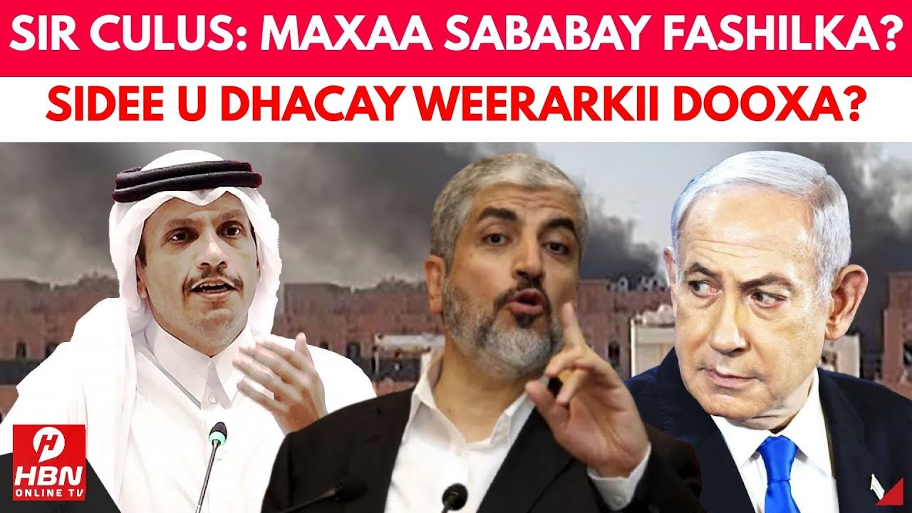 WAR CULUS: SIDEE U DHACAY WEERARKII DOOXA MAXAA KEENAY FASHILKA SIDEESE U BADBAADEEN MADAXDA XMS?