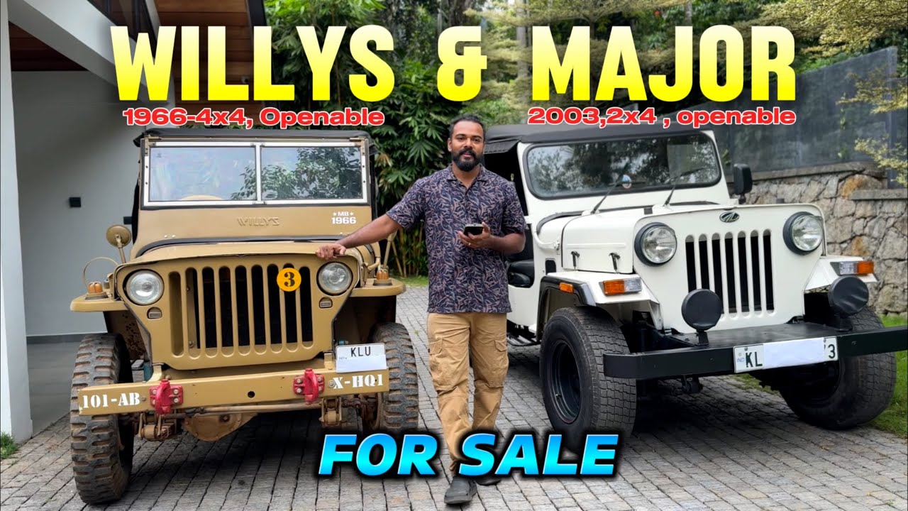 major 2003 2x4 & Willys 1966 4x4  for sale,Open jeep #willysjeep #openjeep #4x4