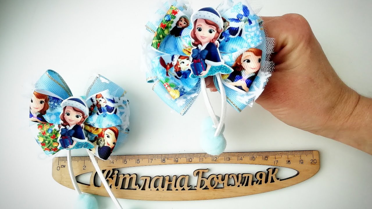 МК бантики з репсової стрічки без шаблону!!!! Святкові бантики МК!!! Відео номер 1