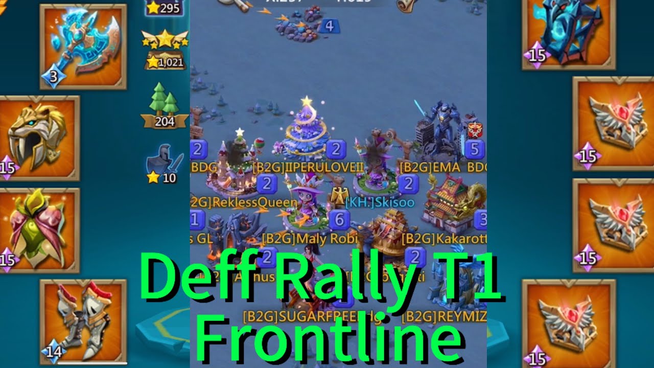 Lords Mobile Rally Trap T1 Frontline Counter, Trap Trường T1 Nghịch Trận