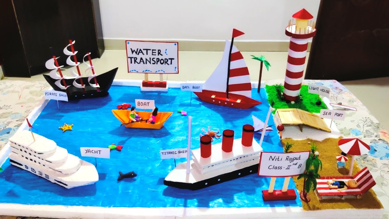 Water Transport School project| Water Transport model for kids |