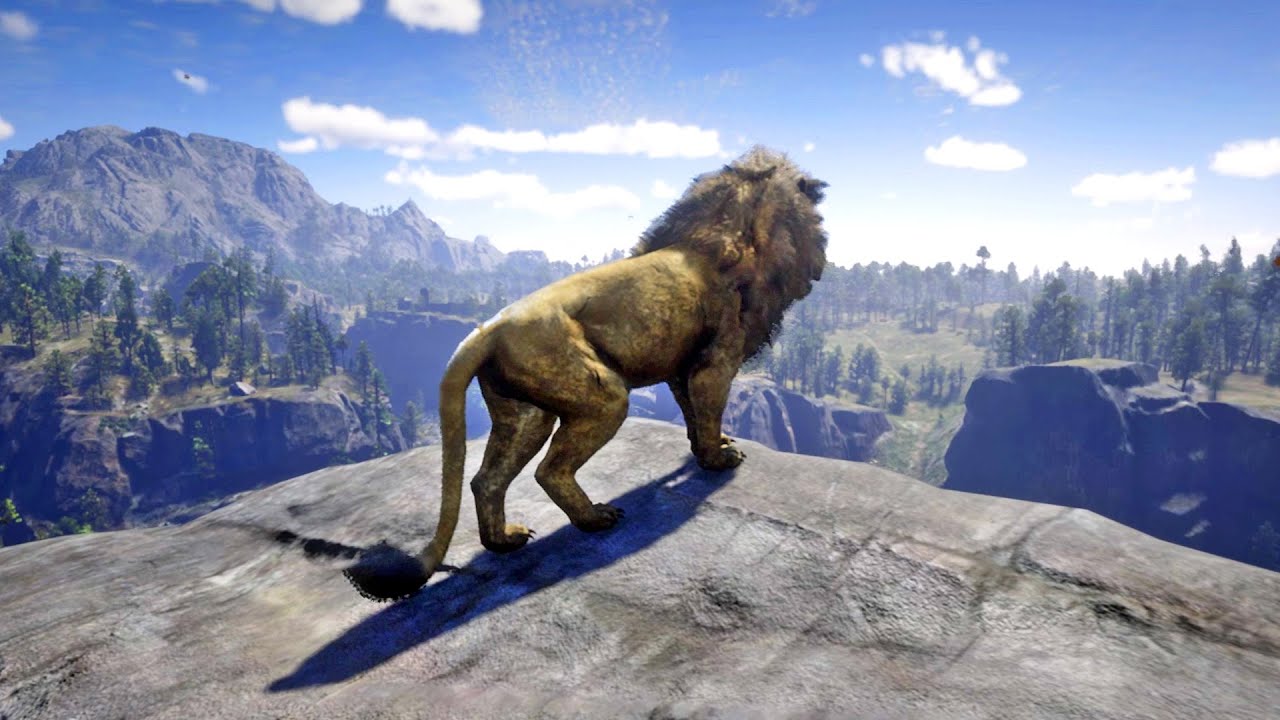 مود الأسد إلعب ريد ديد ريدمبشن 2 كأنك ملك الغابة | RDR 2 Animal Lion King Mod