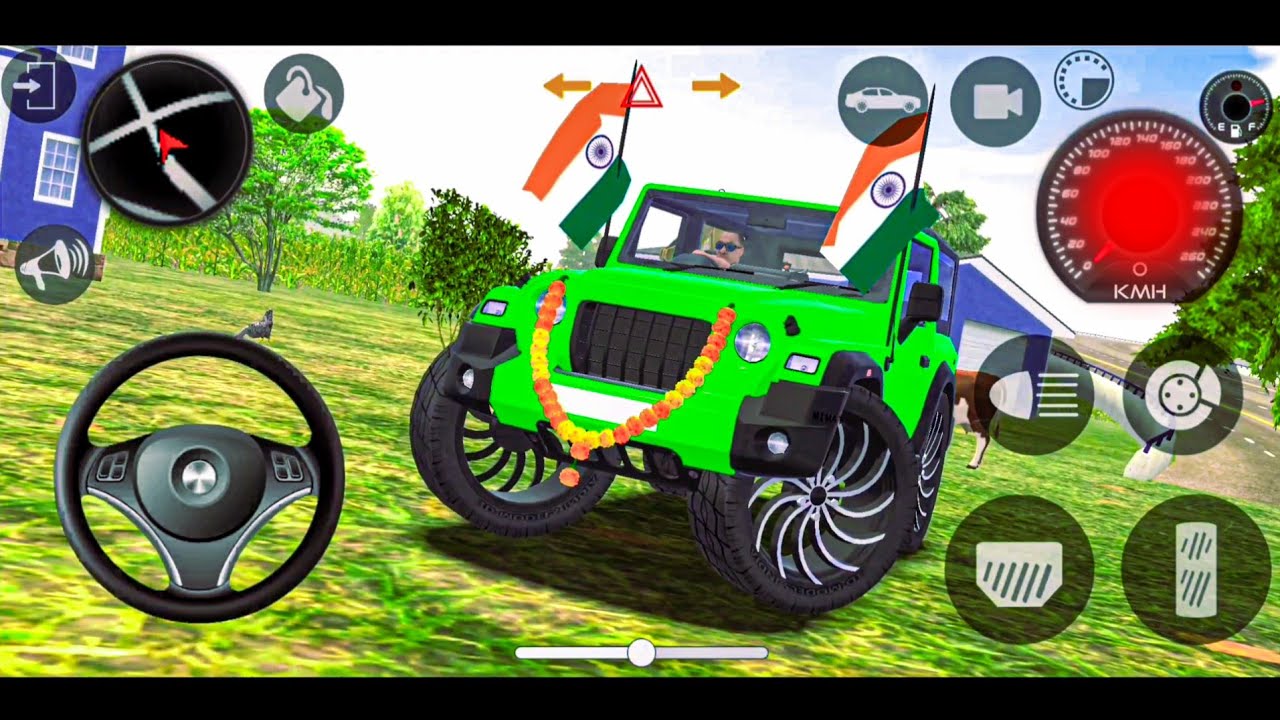 Modified🇮🇳 Mahindra Thar😈 Car Games: Indian Cars (Gadi Wala Game) - Car Game Android Gameplay