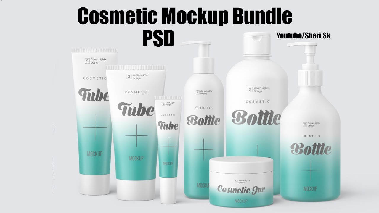 Cosmetic Mockup Bundle Download For Photoshop |Sheri Sk| |Cosmetic PSD|