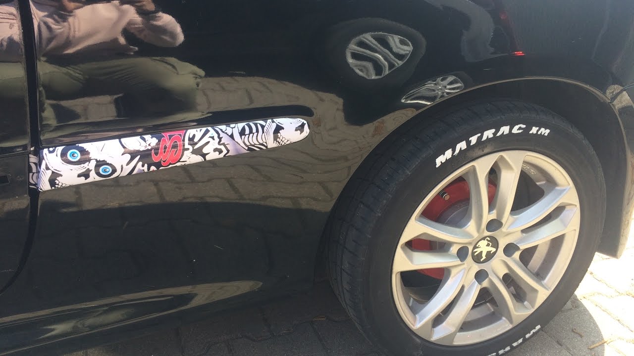 TÜRLEISTEN FOLIERUNG | PEUGEOT 206 TUNING PROJEKT | shawnimani