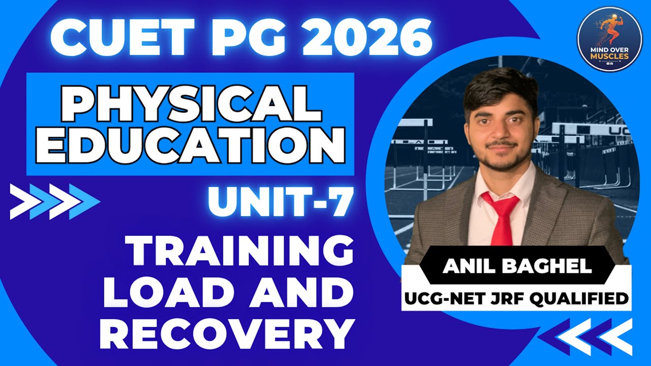 Training Load & Recovery Explained | Unit 7 Sports Training | MPED CUET PG 2026