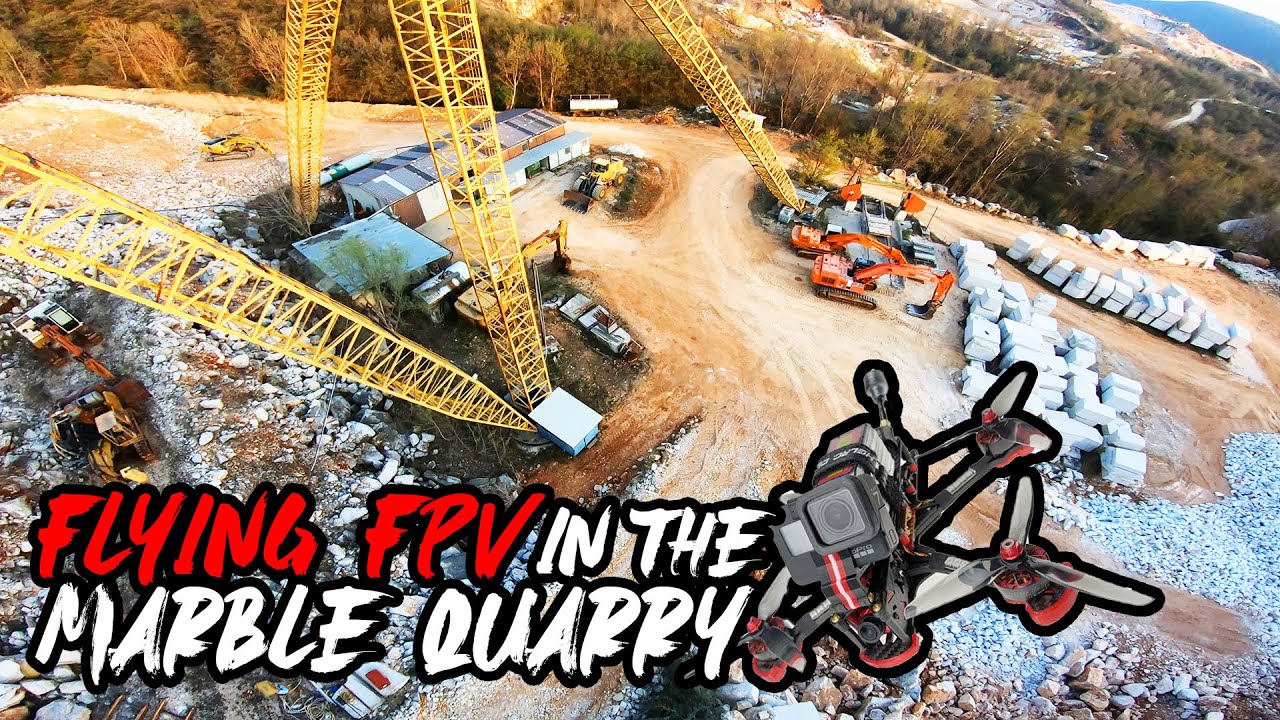 FPV SESSION IN THE MARBLE QUARRY - BOTTICINO ITALY