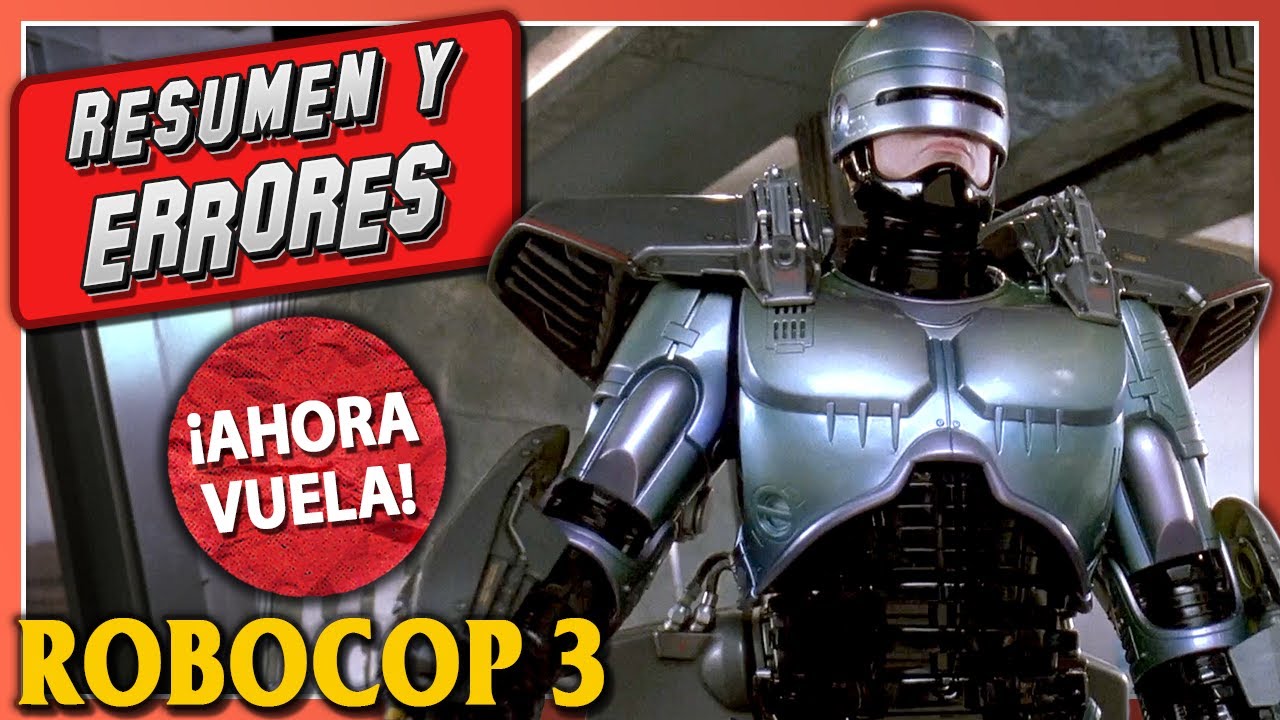 🔵 ROBOCOP 3 ERRORES de Películas Reseña y Resumen