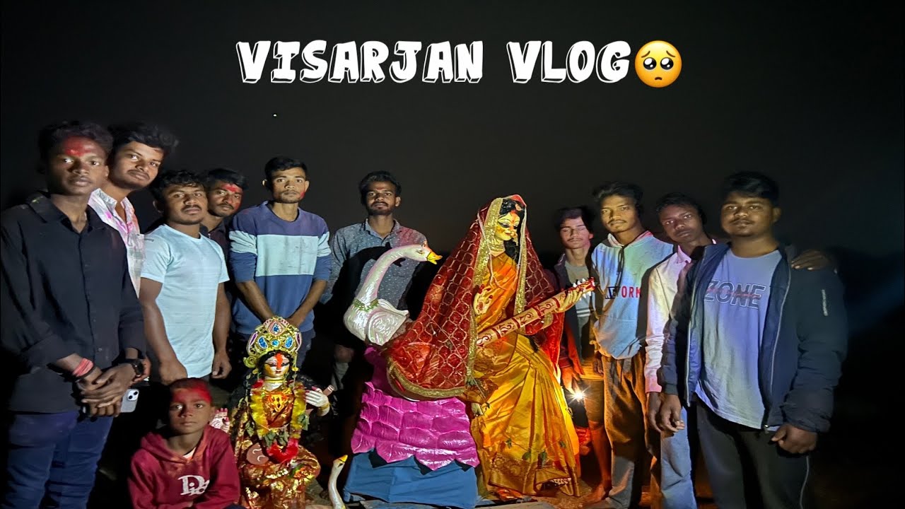 SARASWATI PUJA VISARJAN VLOG /// DANCE MASTI🥳