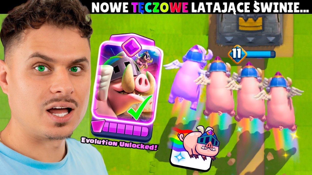 Nowe LATAJĄCE ŚWINIE w Clash Royale! Mega OP!