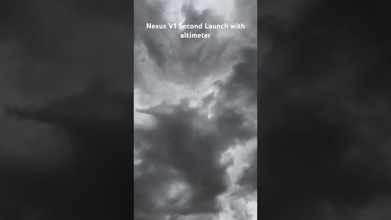 Nexus V1 second launch. 3D printed rocket with altimeter data