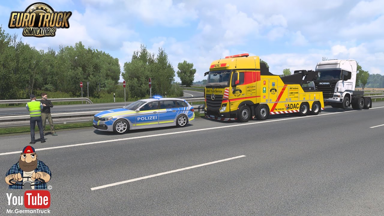 [ETS2 v1.49] Actros MP4 Abschleppdienst + Fracht