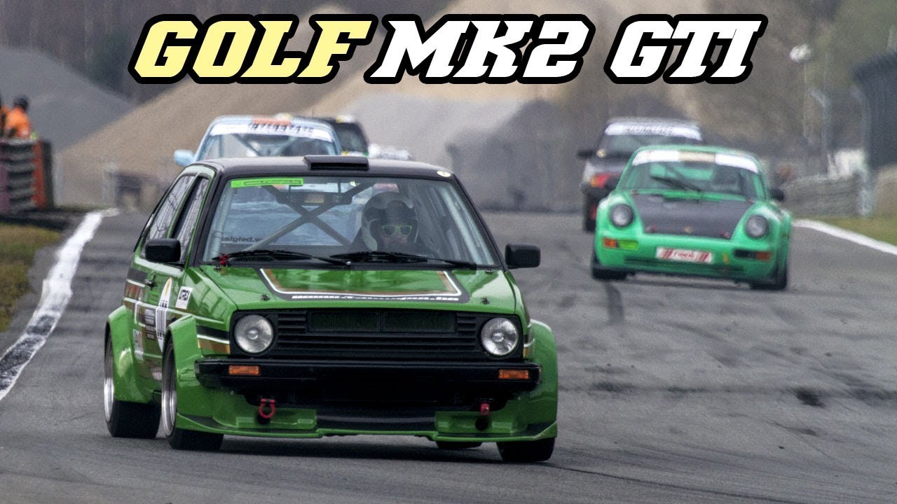 VW Golf mk2 GTI - Great intake sound (First races Zolder 2018)