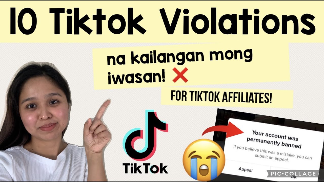 TIKTOK VIOLATIONS FOR AFFILIATES /TIKTOK VIOLATIONS COMMUNITY STANDARDS