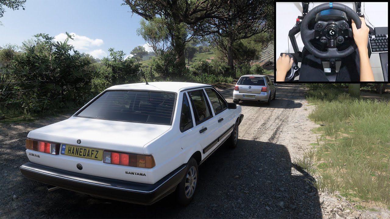 Volkswagen Santana & Volkswagen Golf MK4 R32 - Forza Horizon 5 | Logitech g923 gameplay ft. Fastez
