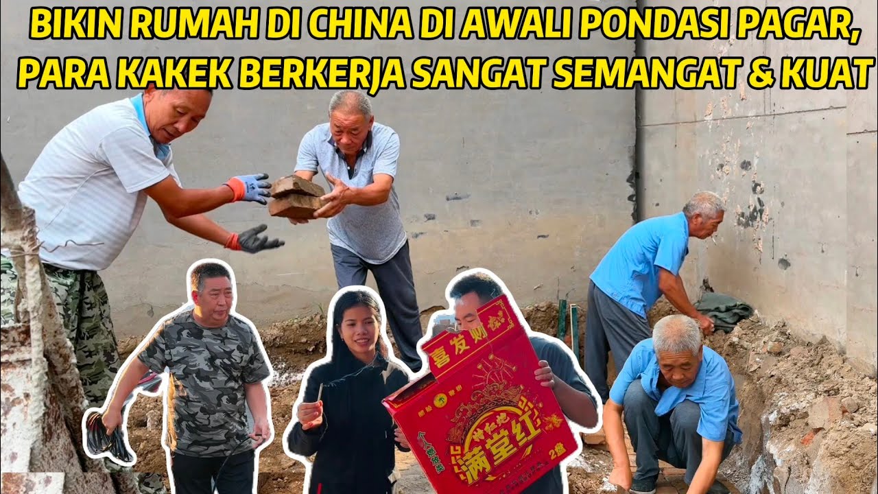 HARI PERTAMA RESMI BANGUN RUMAH DI CHINA: PONDASI TEMBOK PAGAR, LIHAT BERSAMA PROSESNYA GIMANA?