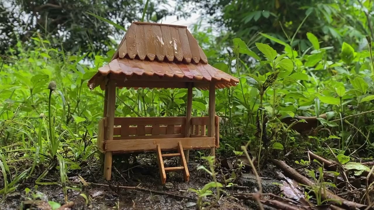 Ketika Hujan Turun Membuat Hati Menjadi Lebih Tenang | Suara Hujan Untuk Tidur | Hujan diRumah Joglo