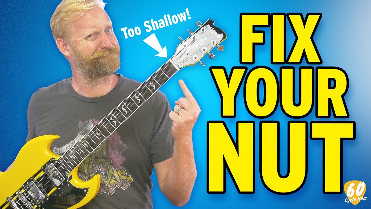 CHEAP NUT FIX for your CHEAP GUITAR NUT - This is how I do it, what do you do?