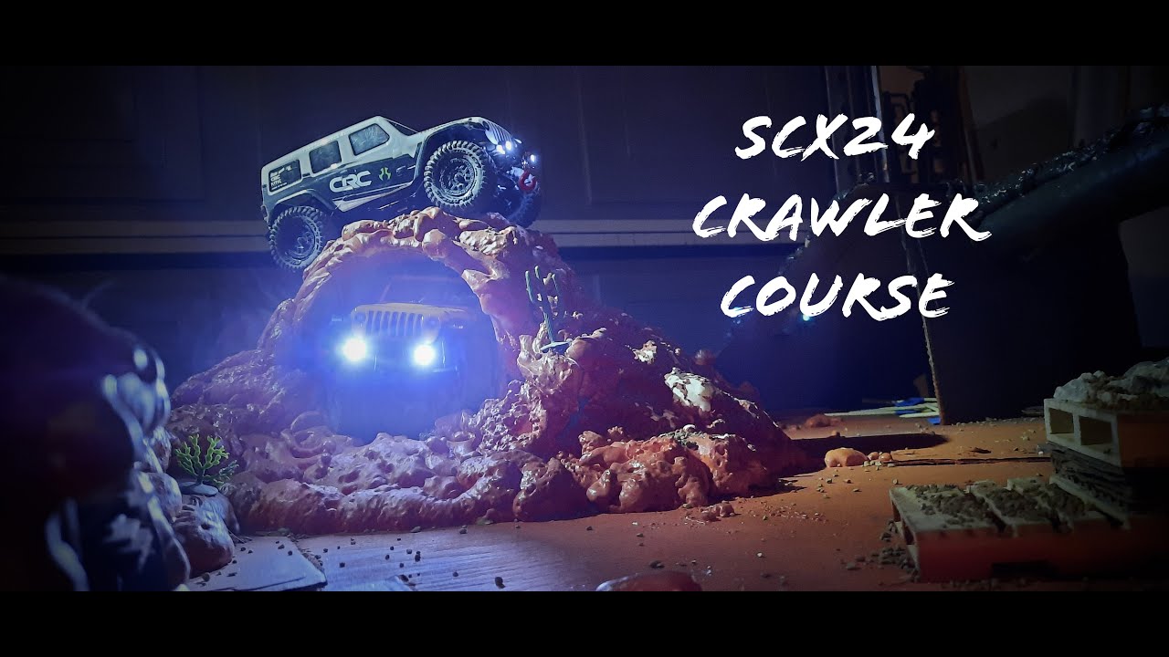 Scx24 Spray Foam Crawler Course!