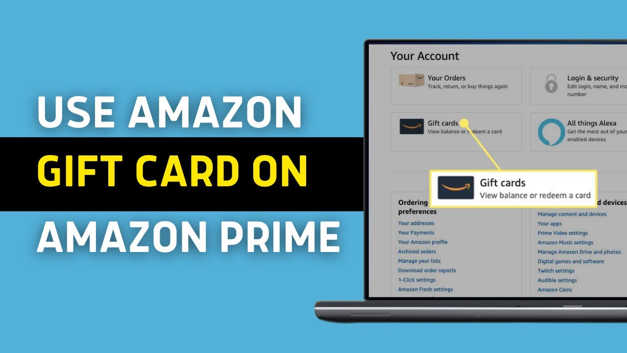 How to use Amazon Gift Card on Amazon Prime (2025 GUIDE)