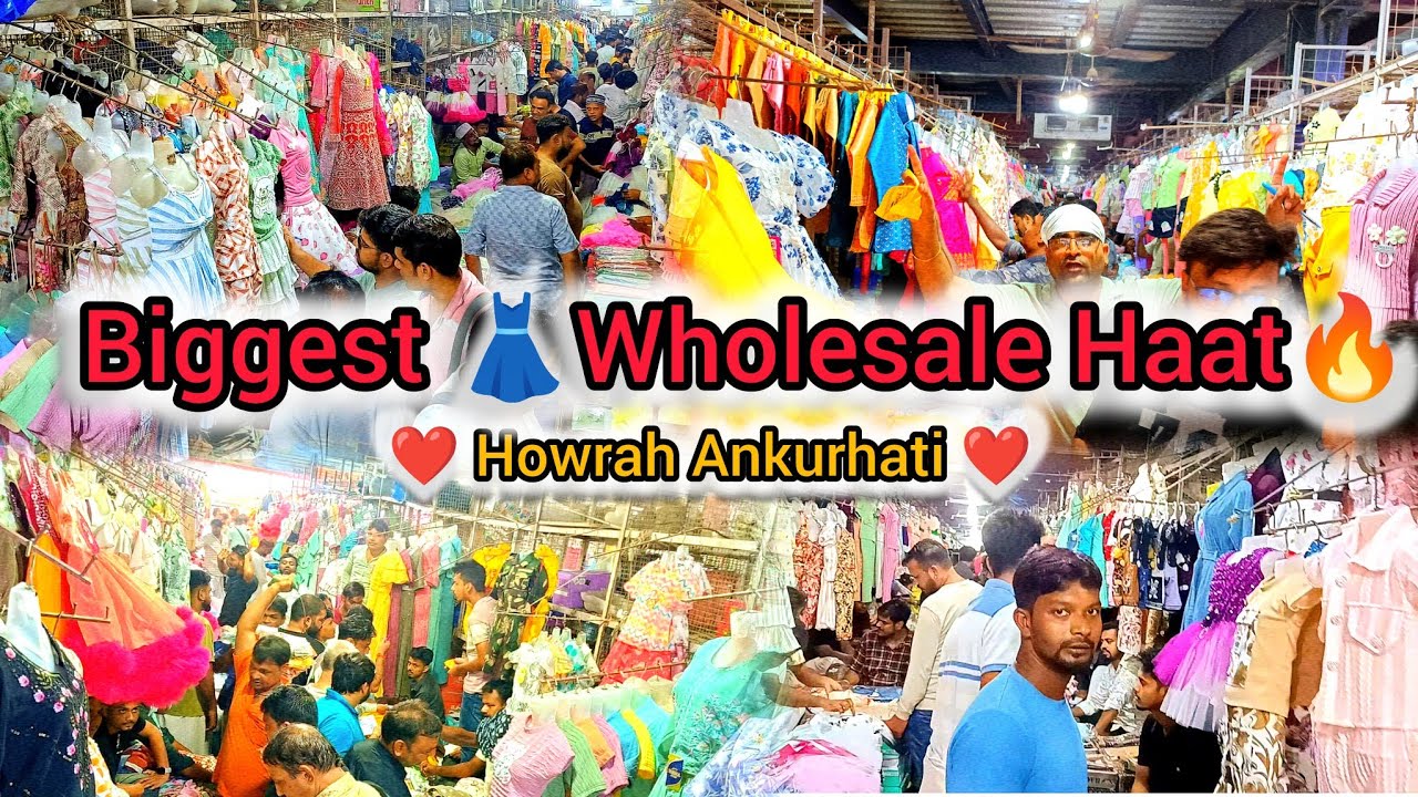 Sasta 👗wholesale 👖Market in Kolkata🔥(Howrah Ankurhati  Ac Chala Haat❤)