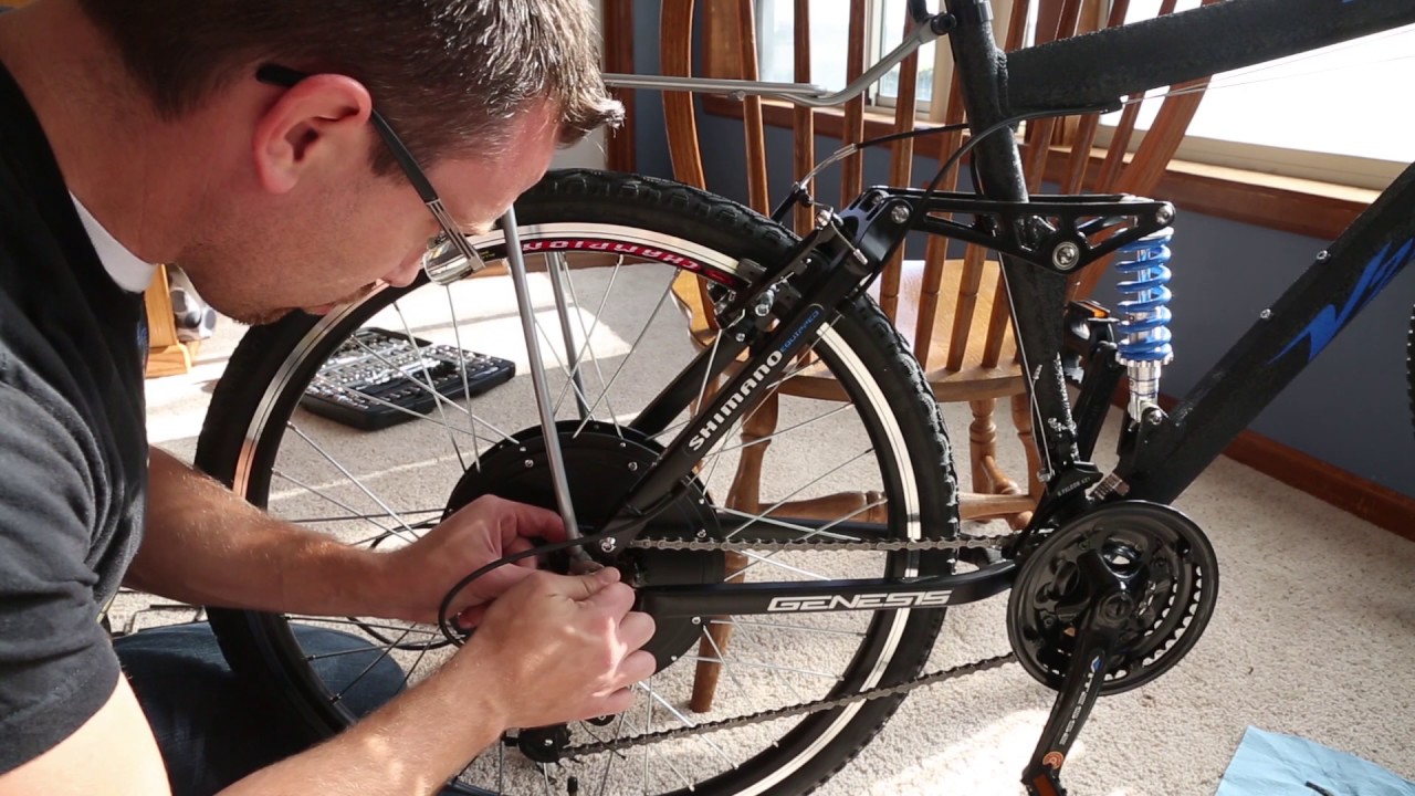 NO MUSIC - How to make an electric bike for under $500! Fast & Cheap eBike tutorial!