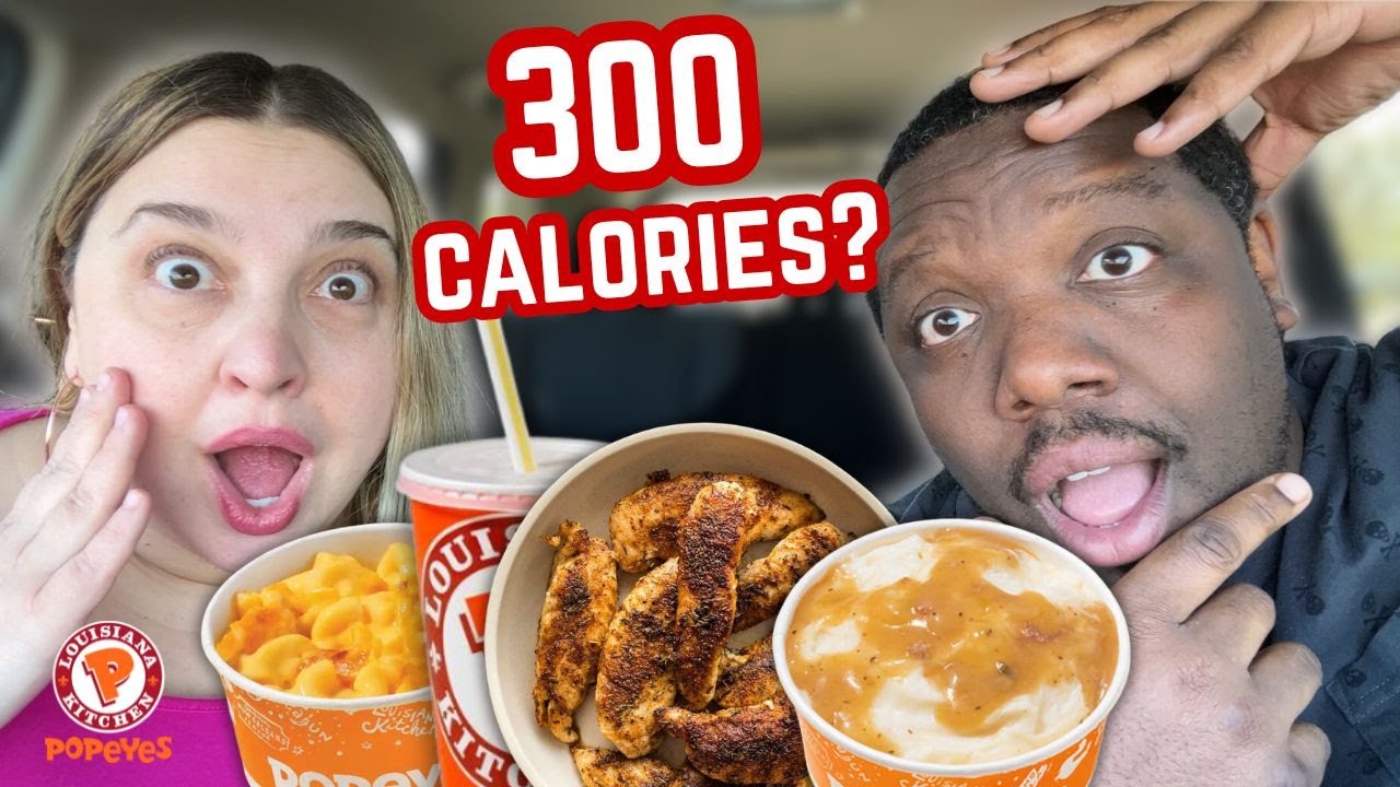 We ATE ONLY HEALTHY FAST FOOD Items At POPEYES! [Food Challenge]