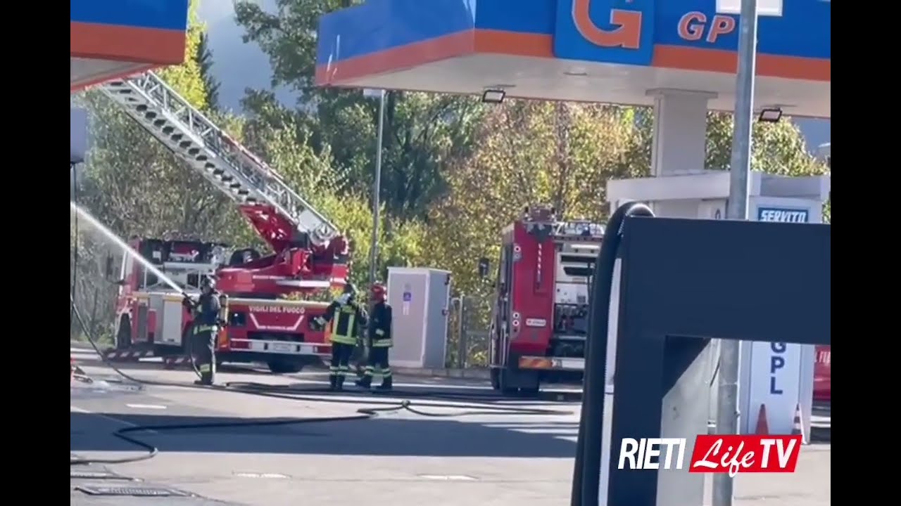 Rogo al distributore, paura a due passi dal centro di Rieti