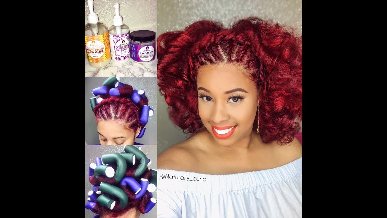 Flat twist with Curls Using Soultanicals Products
