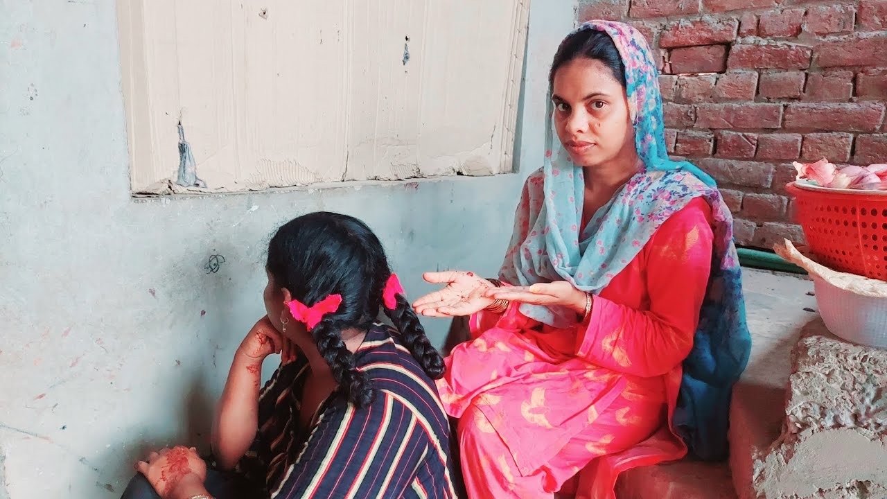 2Ribbon🎀hair_Style / Village Life In Pakistan🇵🇰/ guriya rani Village vlog