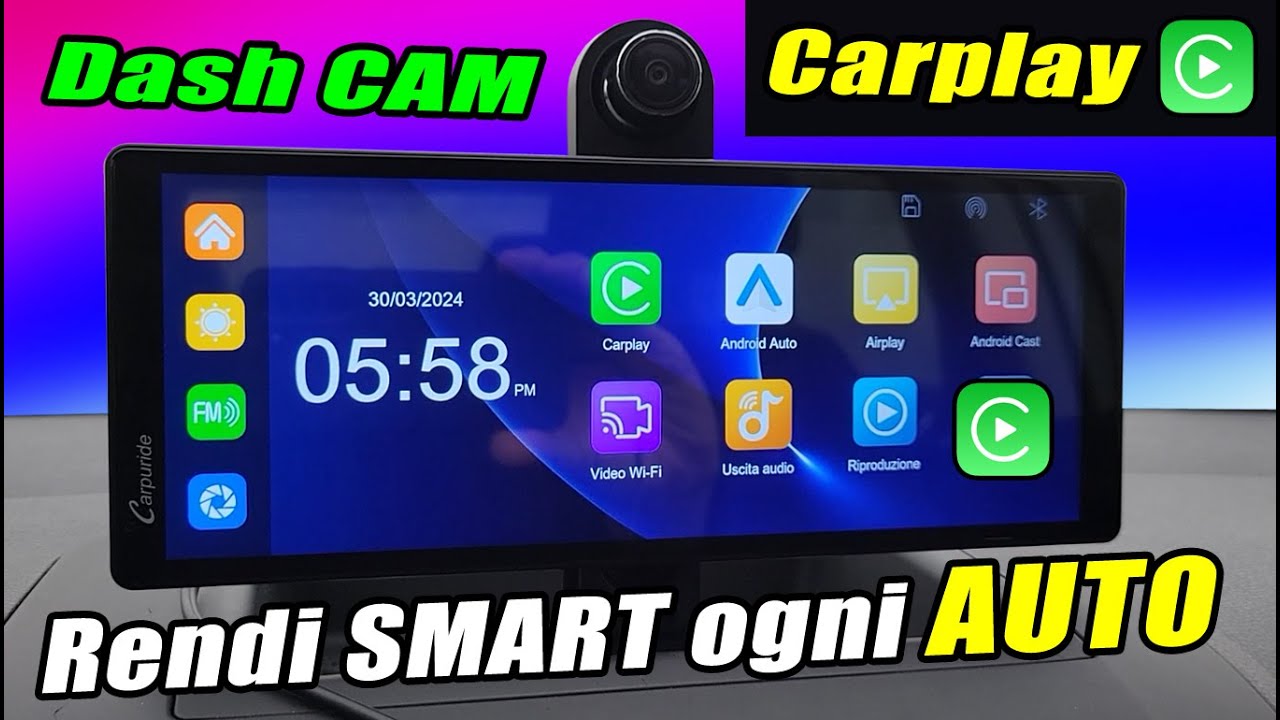 Carpuride W903 - Carplay / Android Auto WIRELESS e DASH CAM su ogni AUTO #mgzs