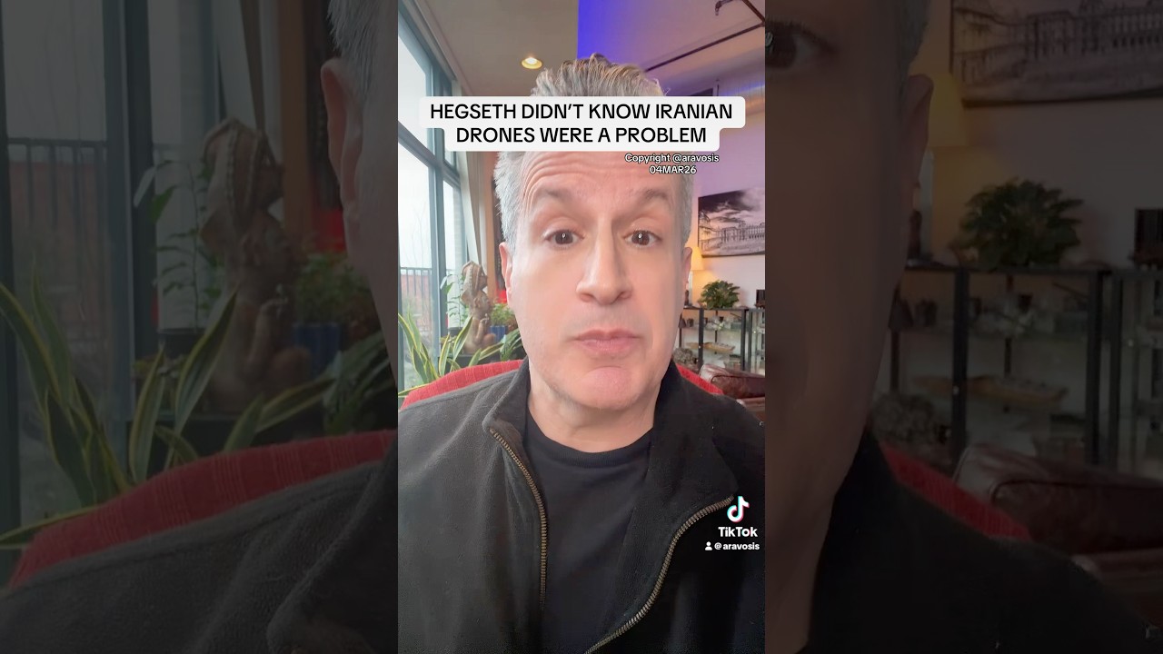 Trump SecDef Hegseth didn&rsquo;t realize Iran drones were such a problem after 4 years of war in Ukraine.