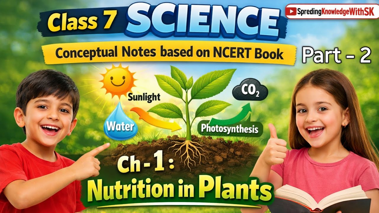 Class 7 Science|Nutrition in Plants|NCERT based Notes by